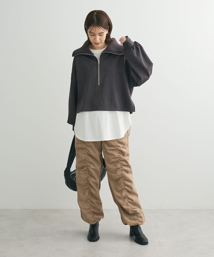 Green Parks「・ELENCARE DUE スエードポンチハーフZIP」|Tシャツ・カットソー|
