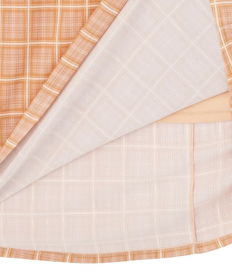 Green Parks「ペプラムチェックキャミワンピース」|ワンピース|