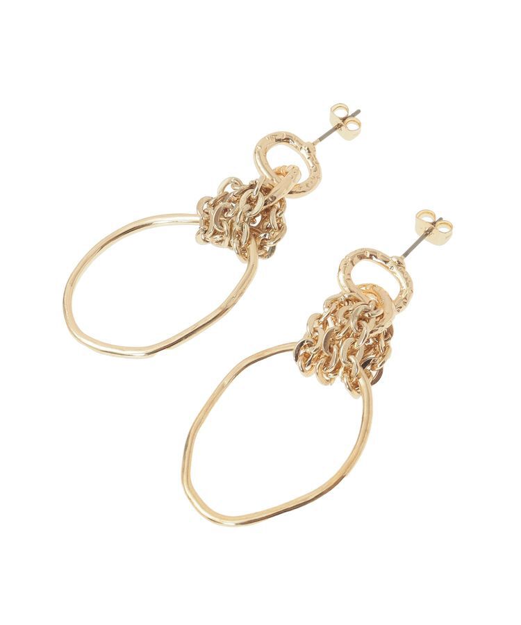 YECCA VECCA「フープチェーンピアス」|ピアス|