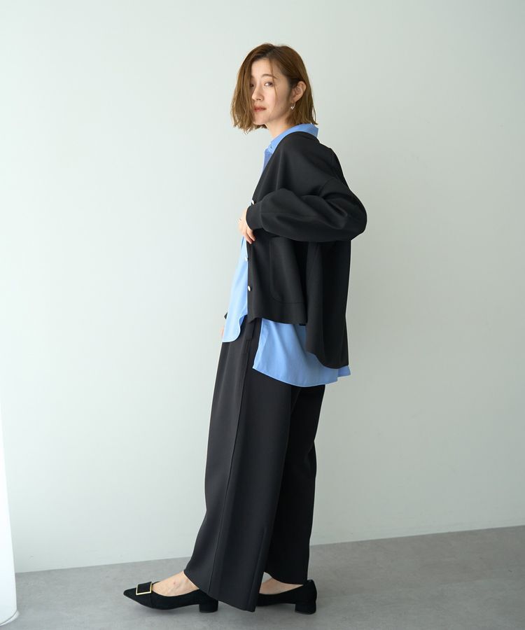 YECCA VECCA「金釦カットジョーゼットカーディガン」|カーディガン|