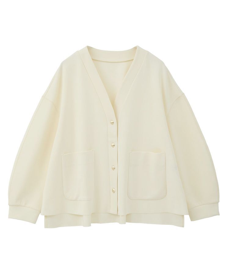 YECCA VECCA「金釦カットジョーゼットカーディガン」|カーディガン|