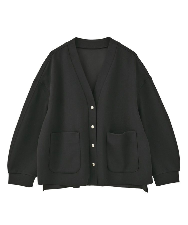 YECCA VECCA「金釦カットジョーゼットカーディガン」|カーディガン|