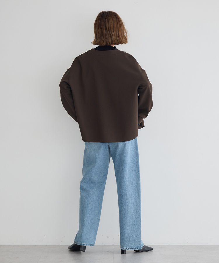 YECCA VECCA「金釦カットジョーゼットカーディガン」|カーディガン|