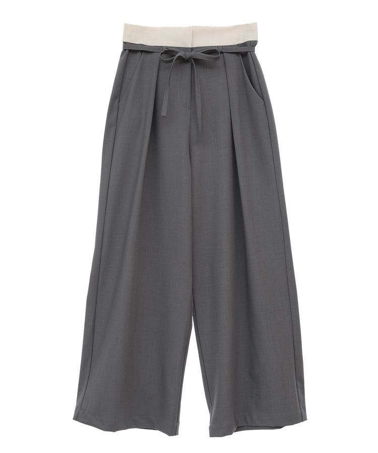 GARAGE OF GOOD CLOTHING「ベルト配色タックワイドパンツ」|その他|