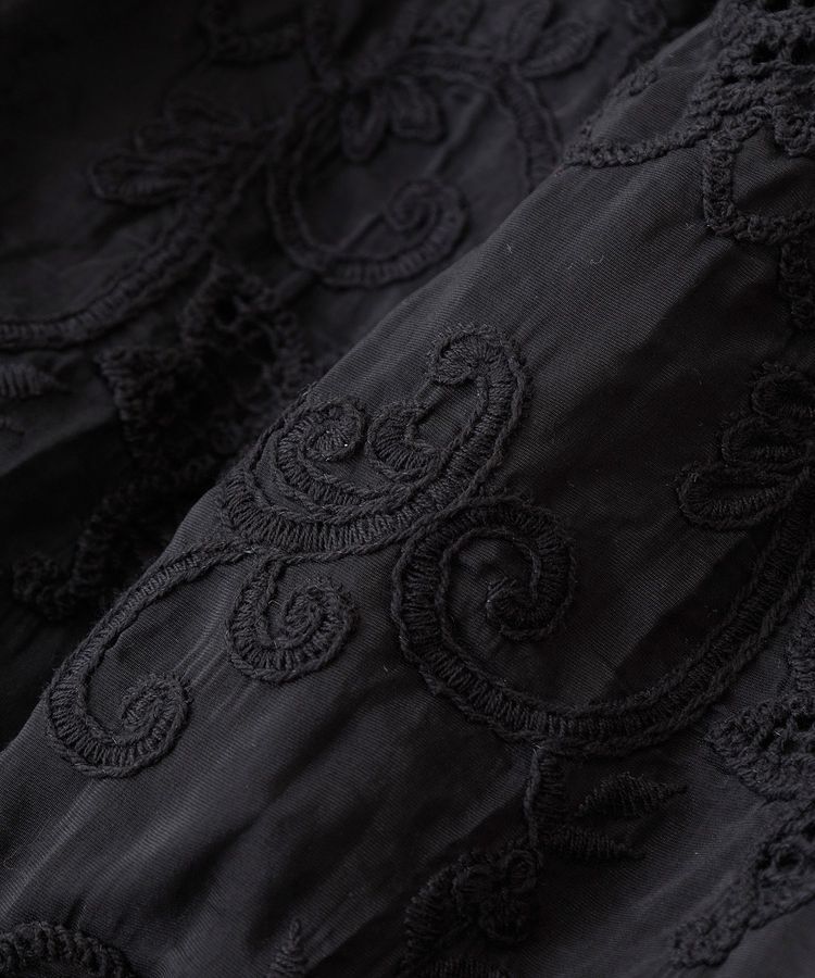 GARAGE OF GOOD CLOTHING「レースギャザーロングスカート」|フレア|