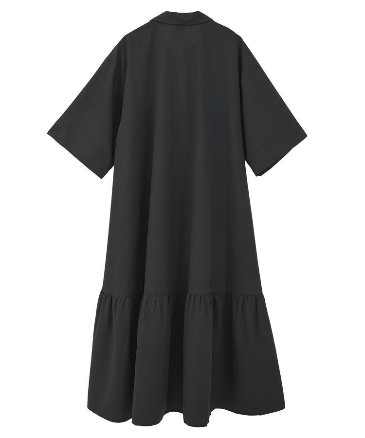 GARAGE OF GOOD CLOTHING「無地アシンメトリー７分袖ワンピース」|ワンピース|