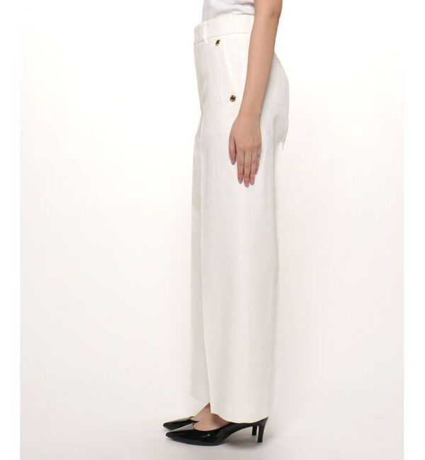 LOULOU WILLOUGHBY「【LOULOU WILLOUGHBY】ブライトリネンワイドパンツ」|その他|