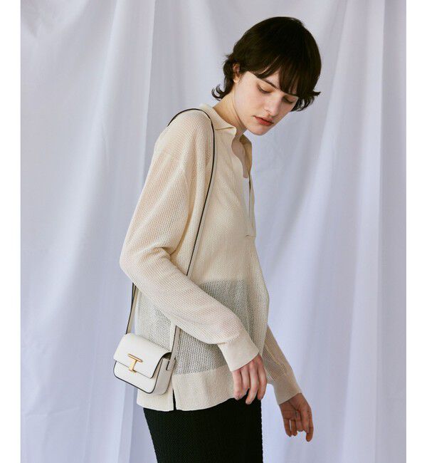 allureville「シアーカノコスキッパーネック プルオーバー」|ニット・セーター|