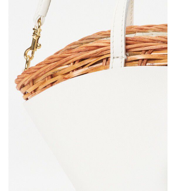 allureville「レザーコンビカゴバッグ」|かごバッグ|