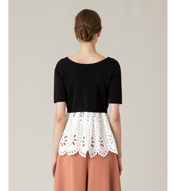 LOULOU WILLOUGHBY「【LOULOU WILLOUGHBY】アイレットレースペプラムプルオーバー」|その他|