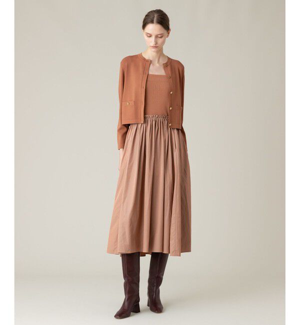 LOULOU WILLOUGHBY「【LOULOU WILLOUGHBY】ビスチェニットワンピース」|ワンピース|