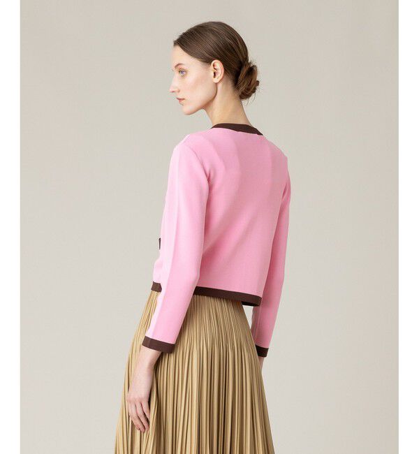 LOULOU WILLOUGHBY「◇【LOULOU WILLOUGHBY】バイカラーコンパクトカーディガン」|カーディガン|