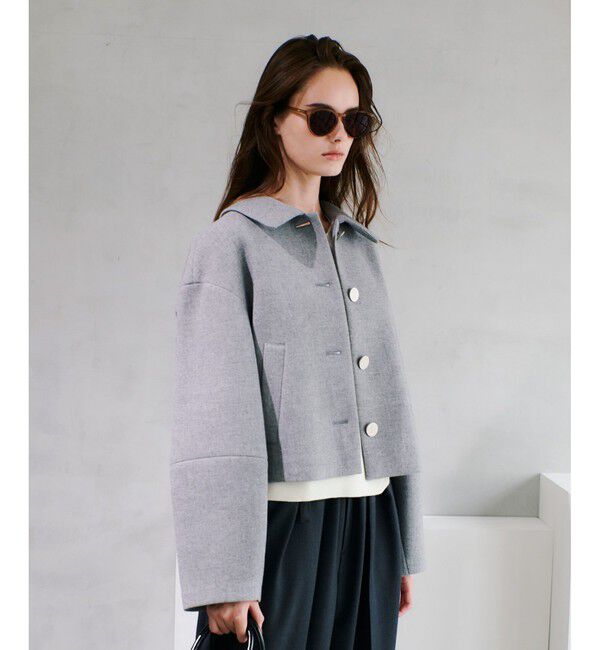 allureville「ボンディングステンカラーブルゾン」|ブルゾン・スタジャン|