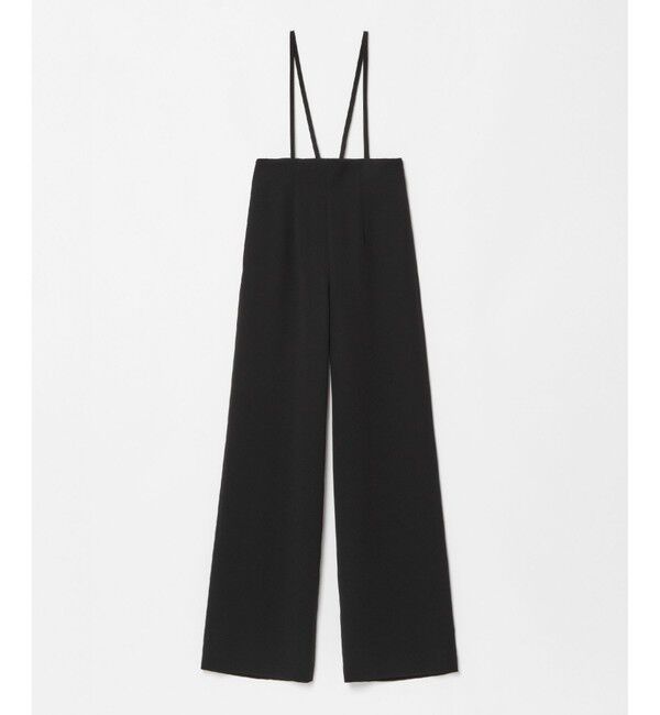 LOULOU WILLOUGHBY「【LOULOU WILLOUGHBY】ダブルクロスハイウエストサスペンダーパンツ」|オールインワン|
