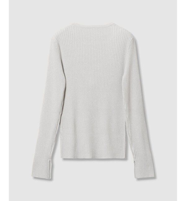 LOULOU WILLOUGHBY「【LOULOU WILLOUGHBY】LAME RIBプルオーバー」|ニット・セーター|