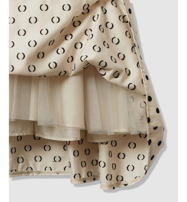 allureville「ドット柄ドッキングニットワンピース」|ワンピース|