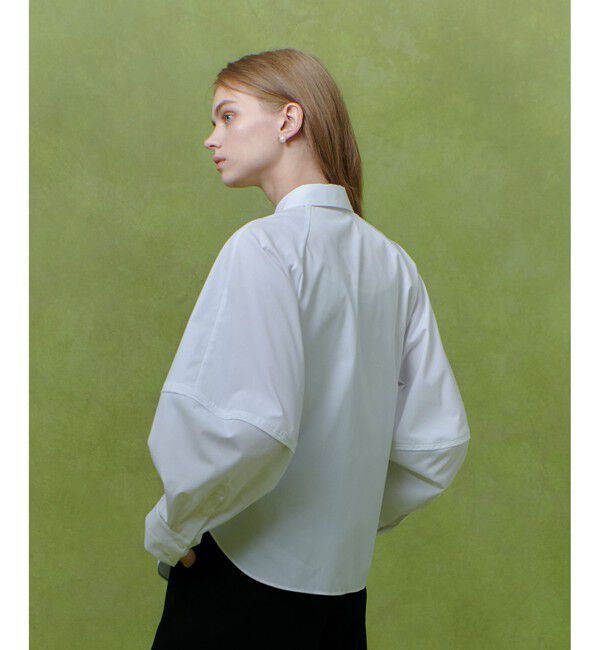 LOULOU WILLOUGHBY「【LOULOU WILLOUGHBY】キリカエボリュームシャツ」|シャツ・ブラウス|
