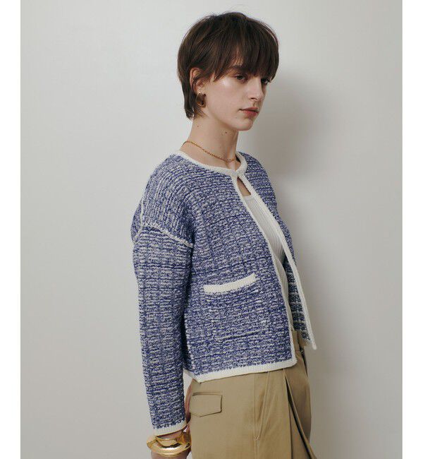 allureville「リバーシブルツイードカーディガン」|カーディガン|