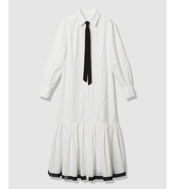 LOULOU WILLOUGHBY「【LOULOU WILLOUGHBY】メモリーツイルティアードシャツワンピース」|ワンピース|