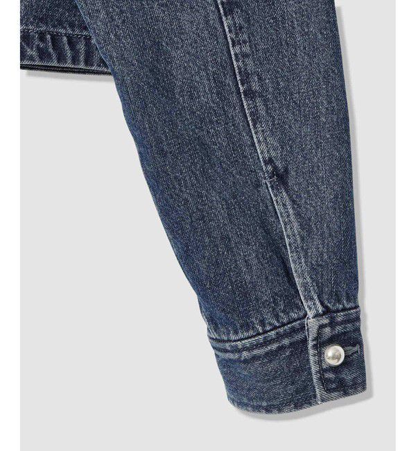 allureville「デニムノーカラージャケット」|ノーカラージャケット|