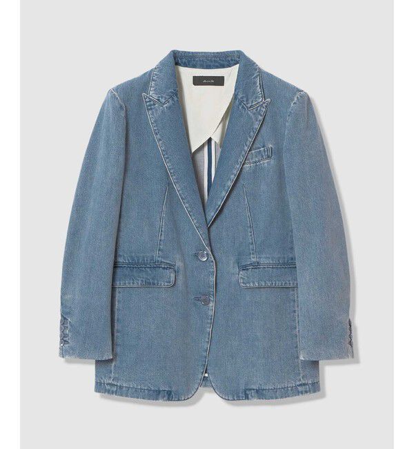 allureville「デニムシングルジャケット」|デニムジャケット|