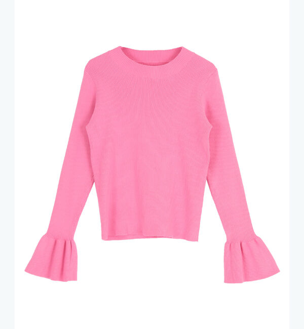 titivate「クルーネックベルスリーブニット」|ニット・セーター|