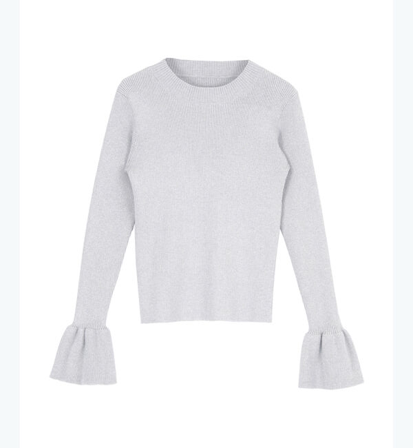 titivate「クルーネックベルスリーブニット」|ニット・セーター|