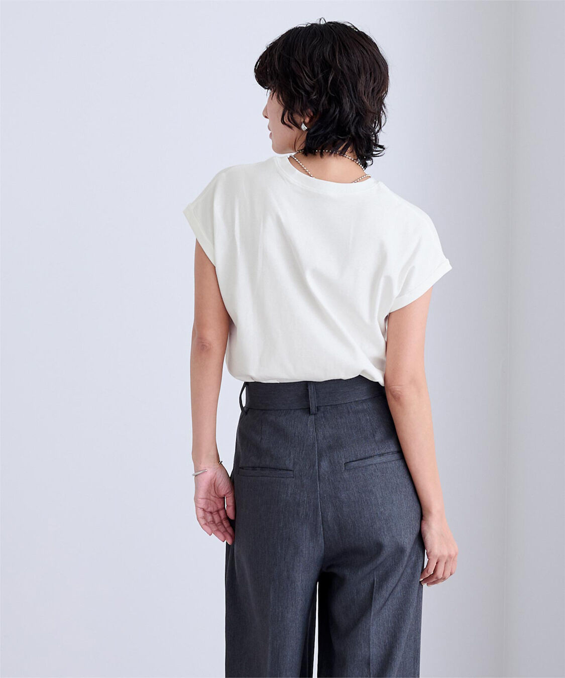 ur's「汗染み防止ダブルカフスTシャツ」|Tシャツ・カットソー|