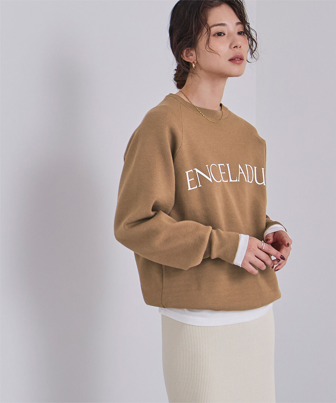 ur's「スウェットライクロゴニット」|ニット・セーター|