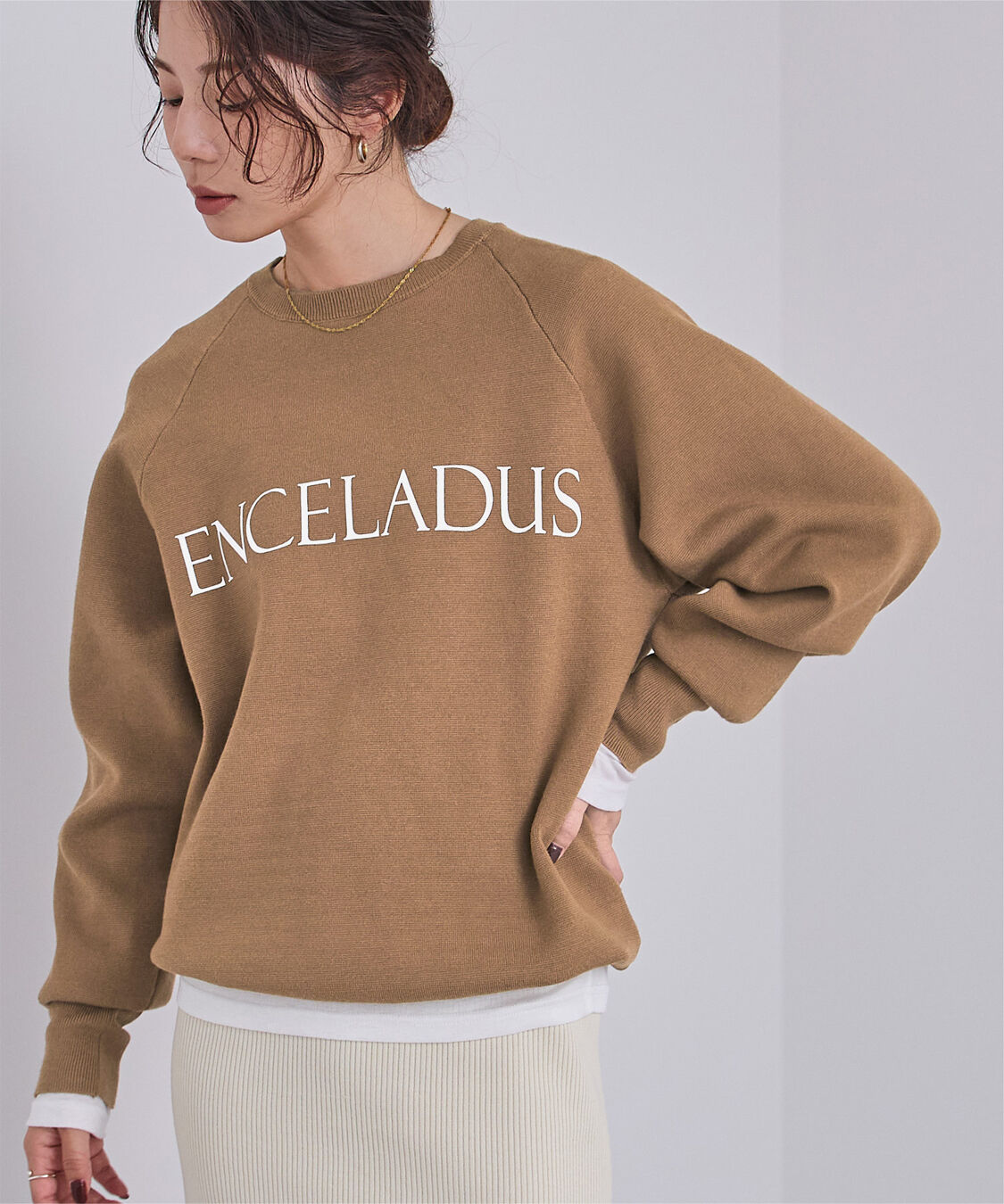 ur's「スウェットライクロゴニット」|ニット・セーター|