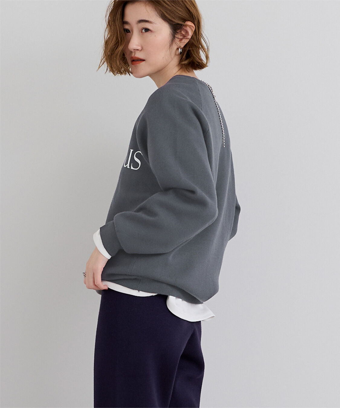 ur's「スウェットライクロゴニット」|ニット・セーター|