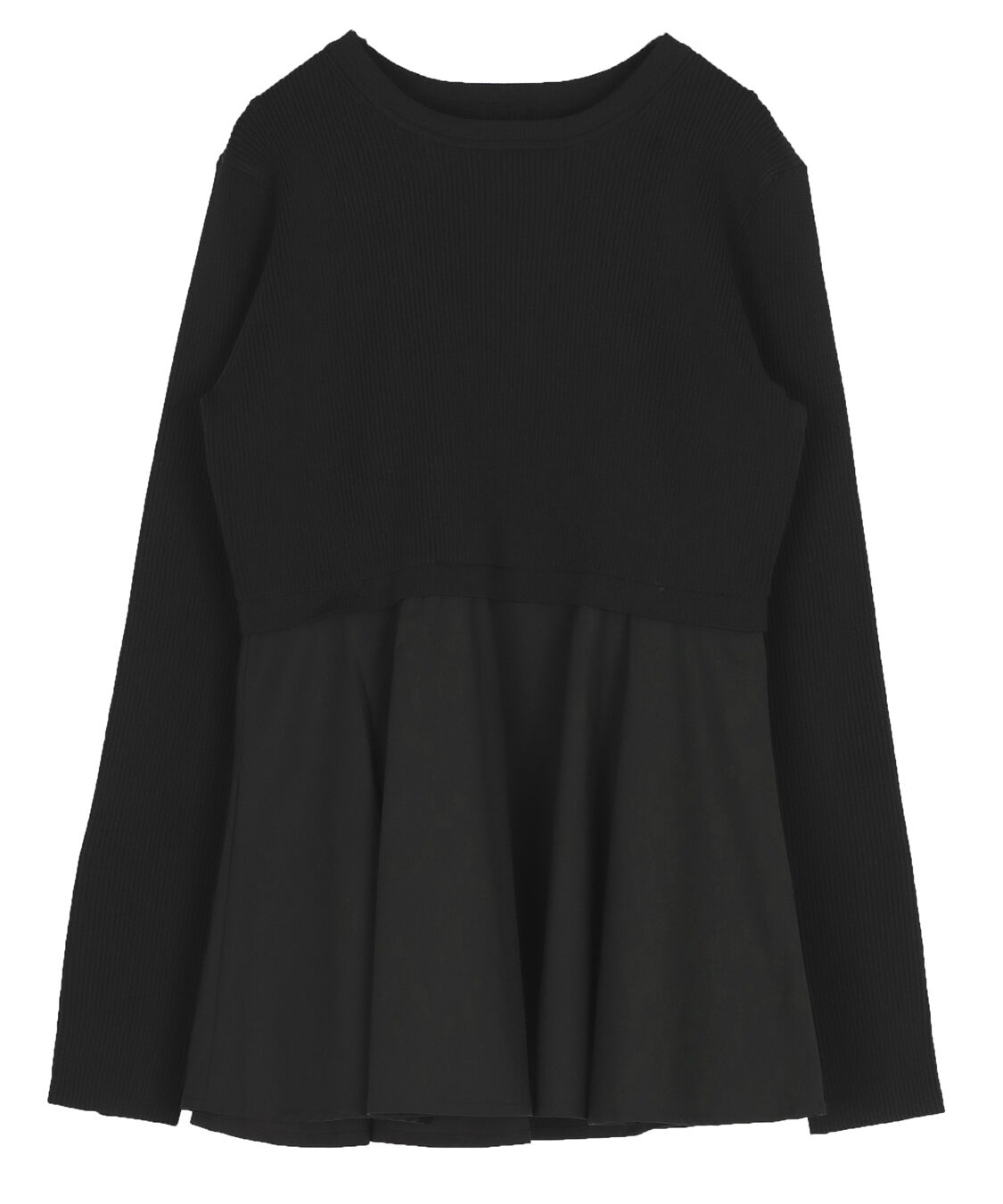 ur's「タフタペプラムドッキングニット」|ニット・セーター|