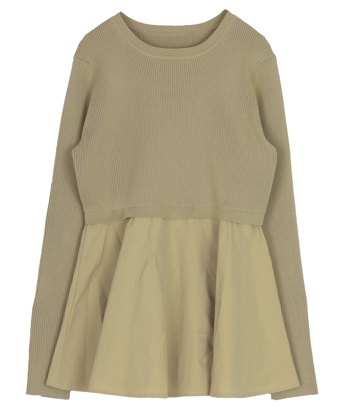 ur's「タフタペプラムドッキングニット」|ニット・セーター|