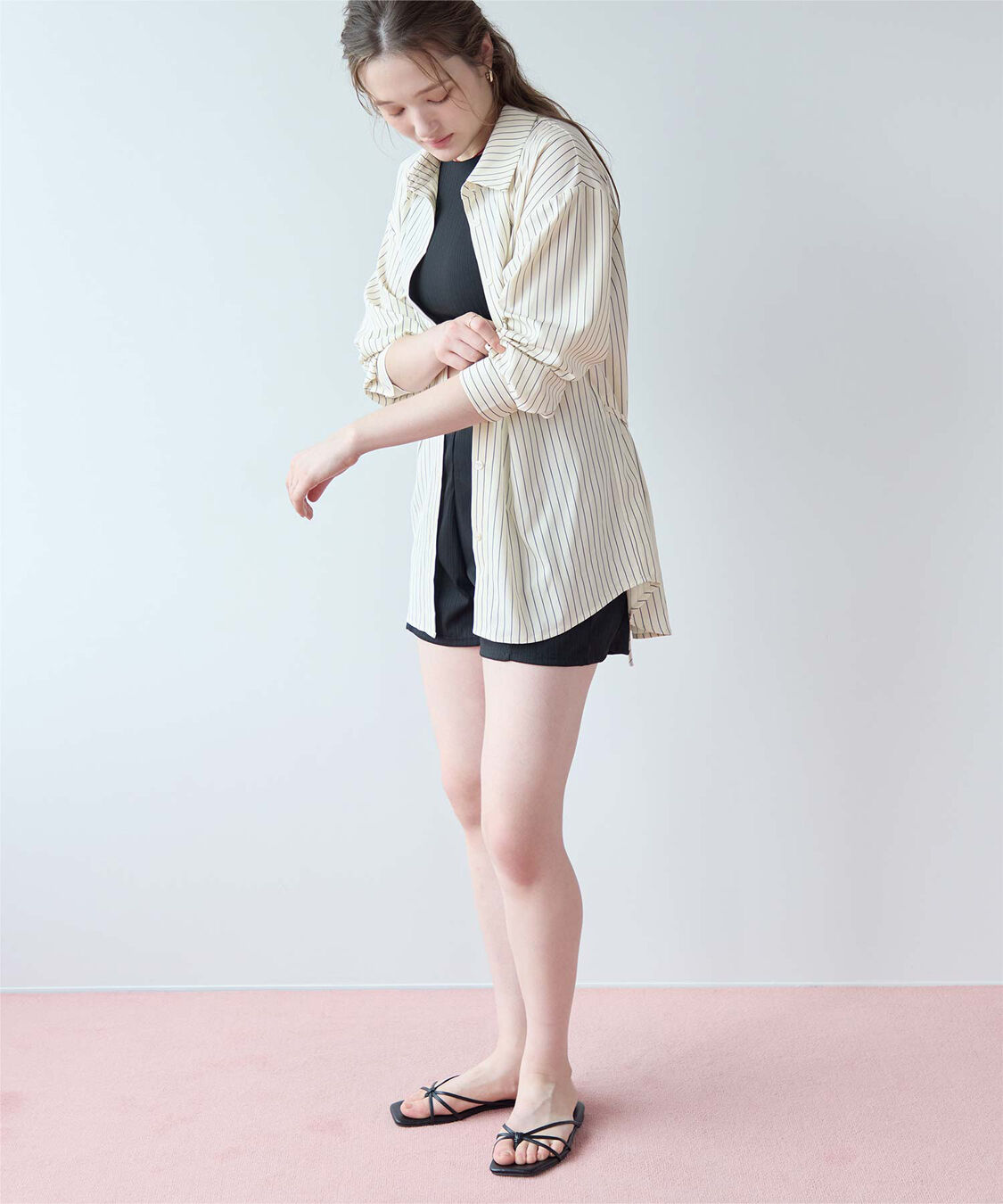 SEA DRESS「ウエストマークデザインシャツ/ラッシュガード」|ビキニトップス|