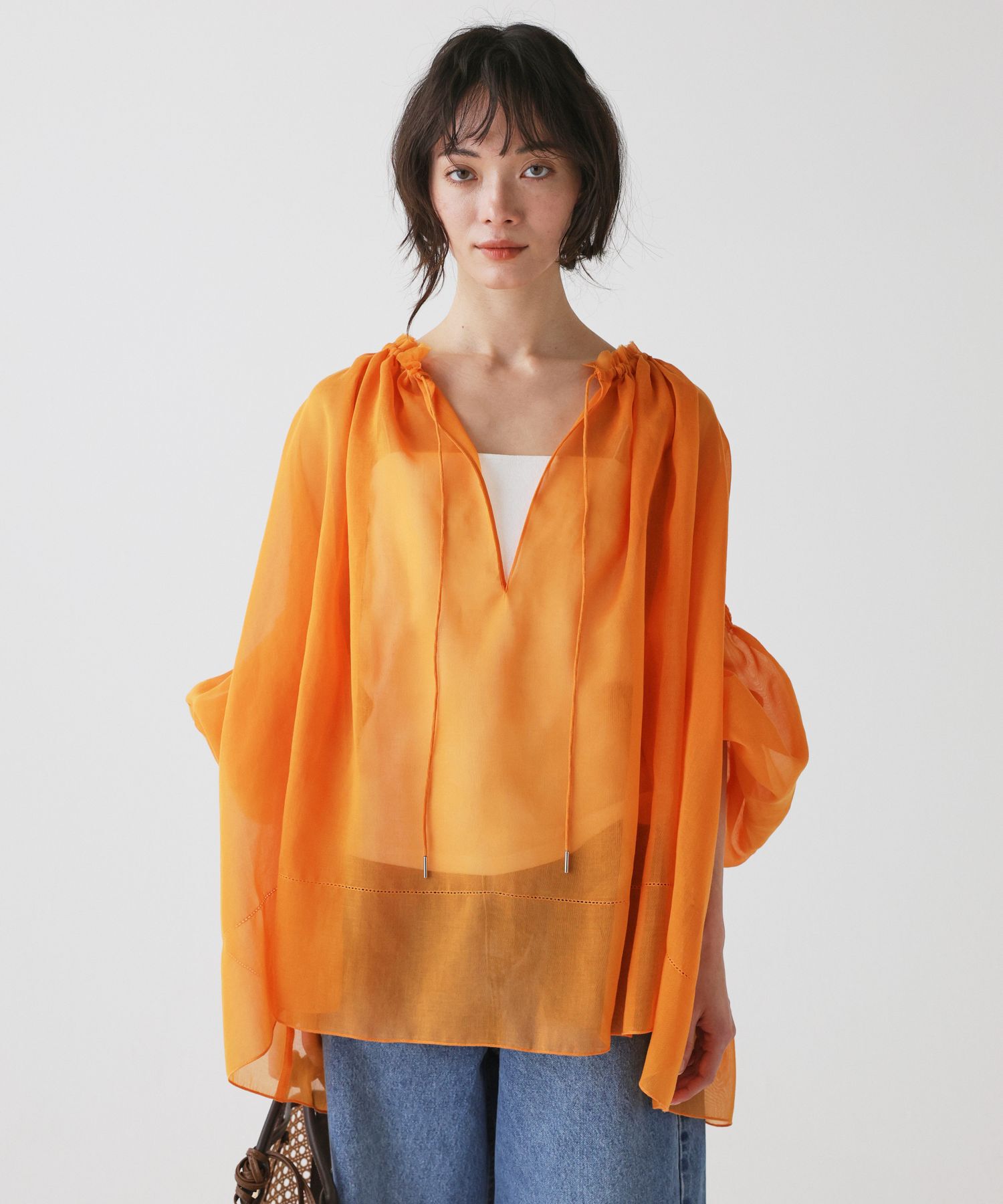 BABYLONE「2WAYオーガンジーブラウス」|シャツ・ブラウス|