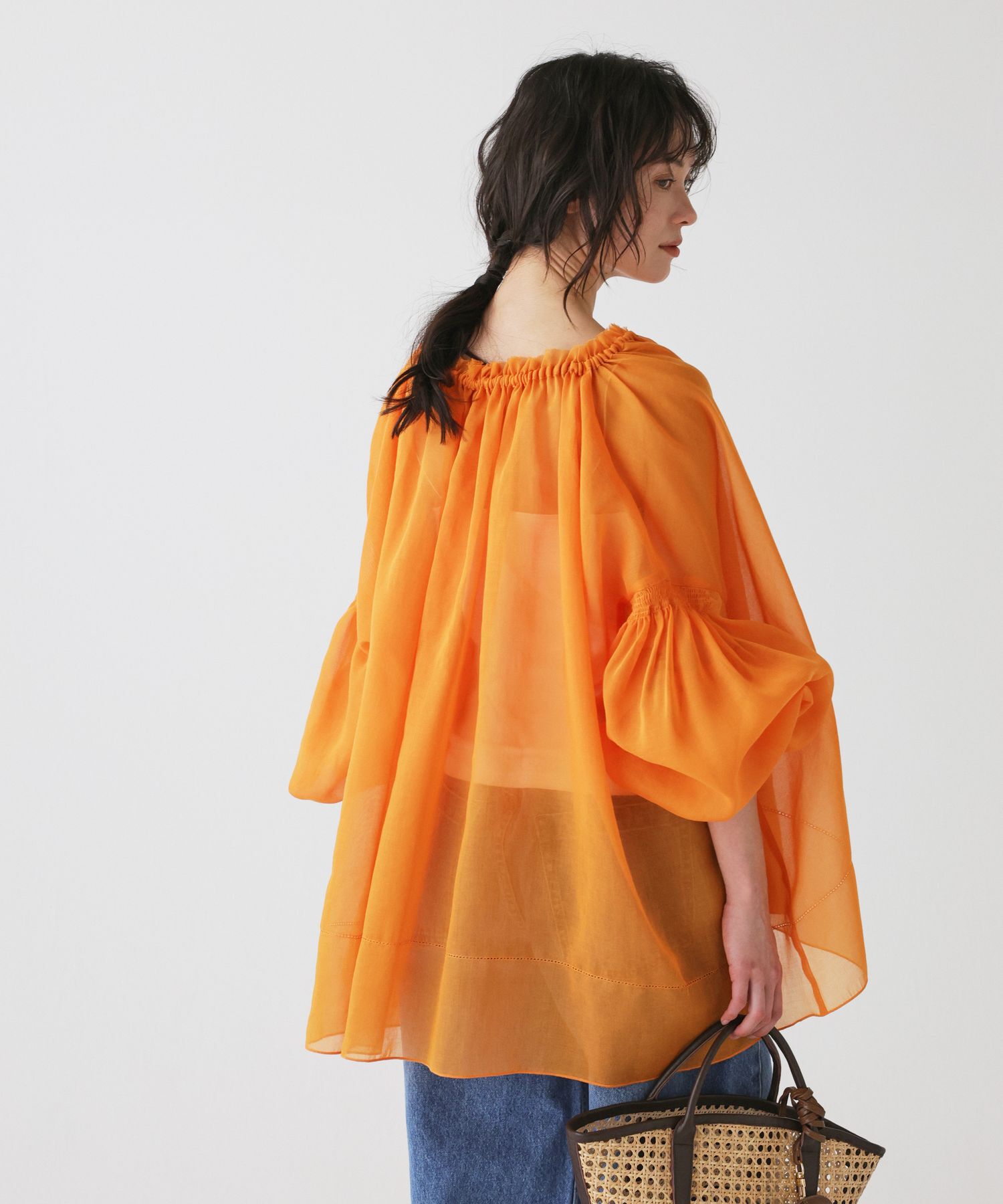 BABYLONE「2WAYオーガンジーブラウス」|シャツ・ブラウス|