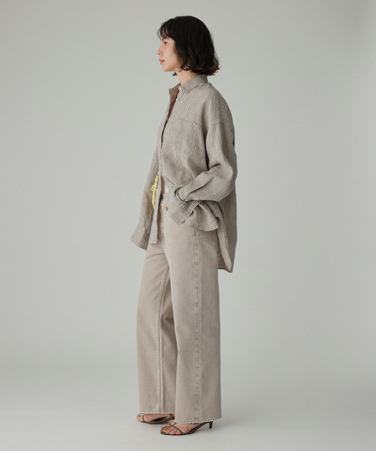 BABYLONE「【WEBストア限定】ストライプBIGシルエットシャツ」|シャツ・ブラウス|