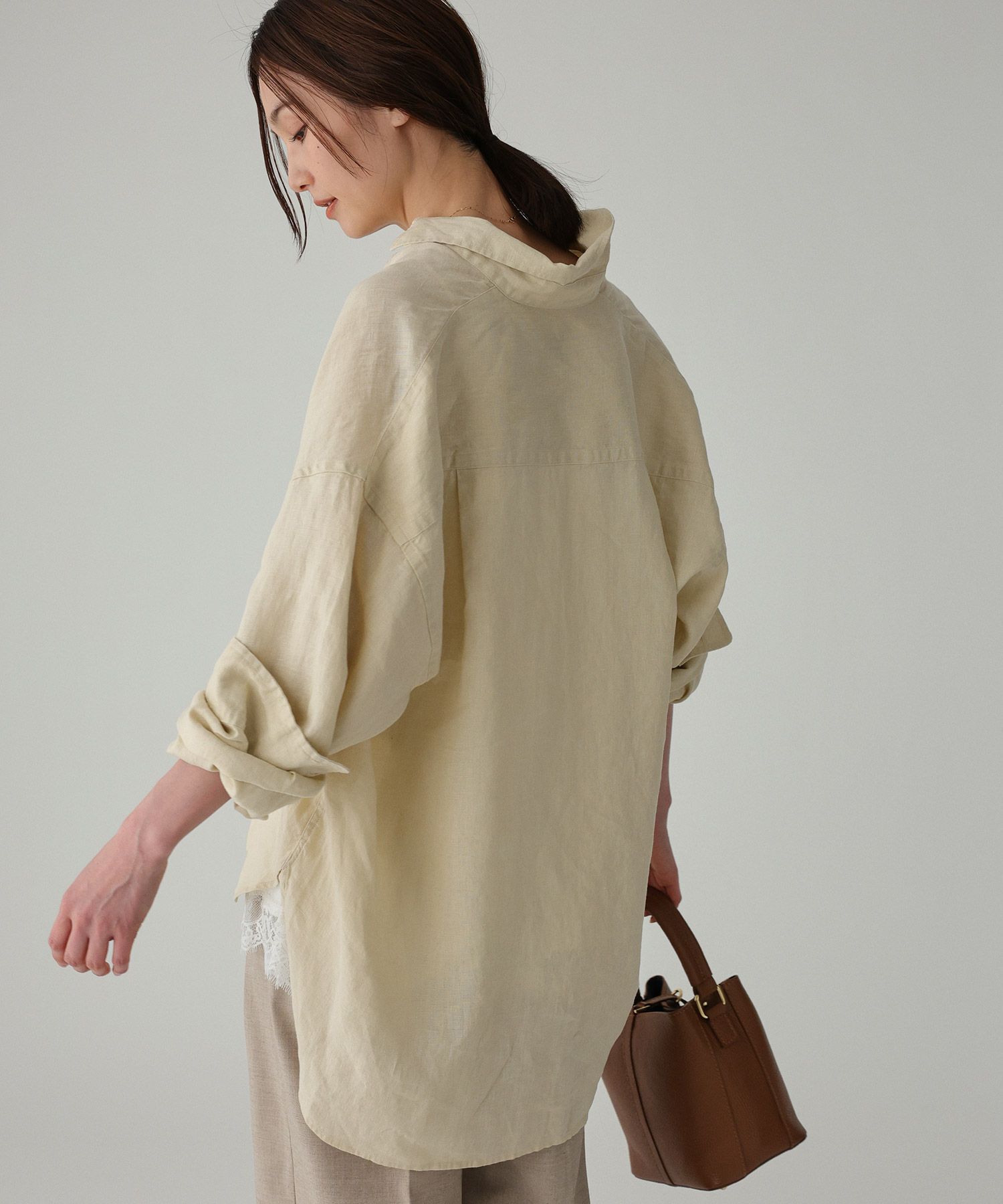 BABYLONE「リネンBIGシルエットシャツ」|シャツ・ブラウス|