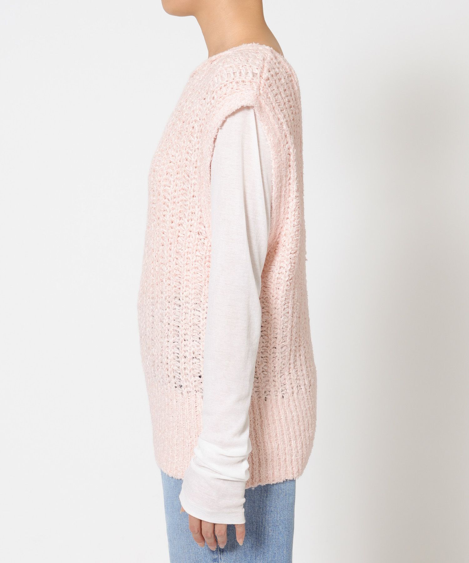 BABYLONE「ドレスヤーンニットベスト」|ニット・セーター|