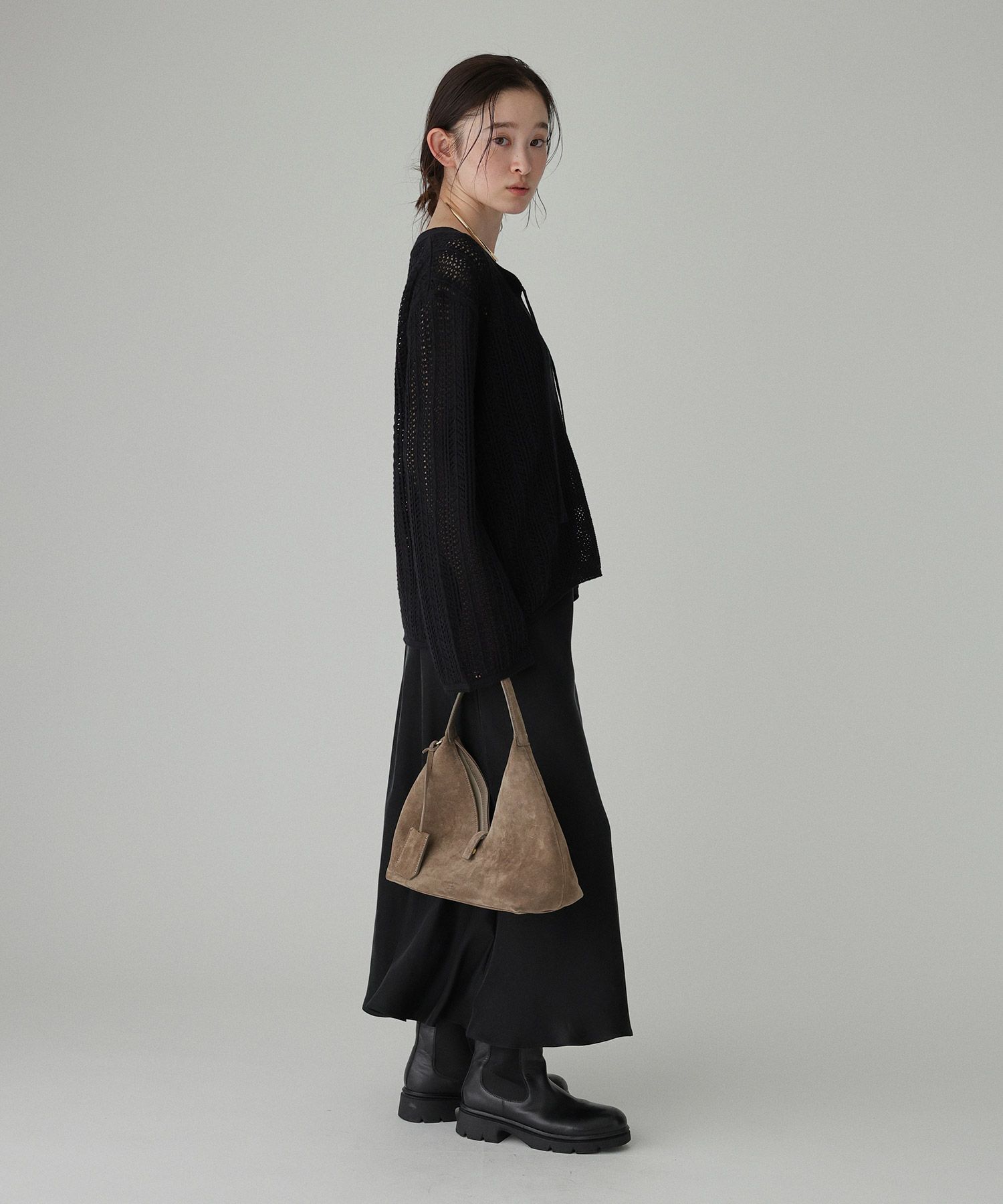 BABYLONE「レーシーニットプルオーバー」|ニット・セーター|