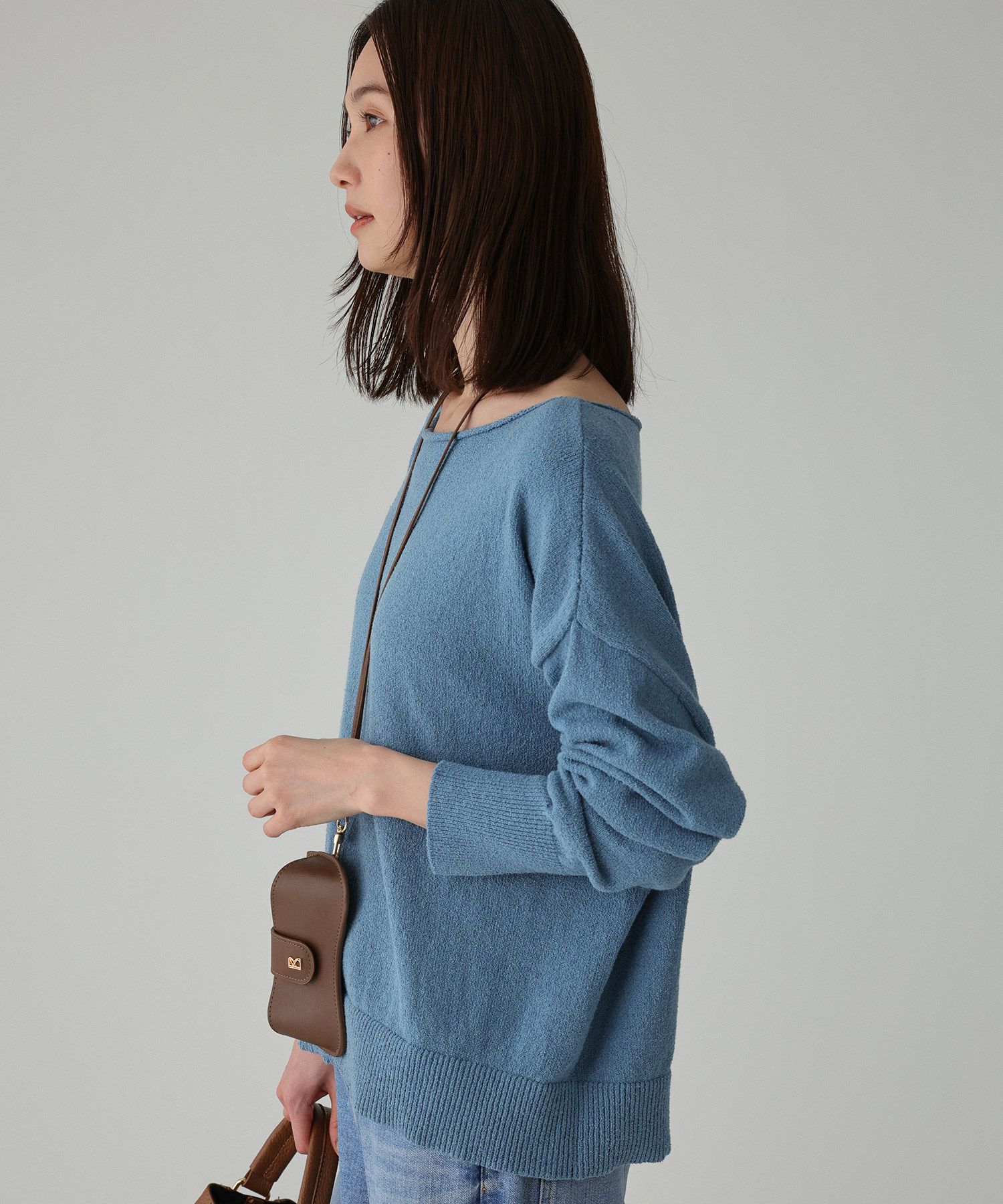 BABYLONE「ブークレボートネックプルオーバー」|ニット・セーター|