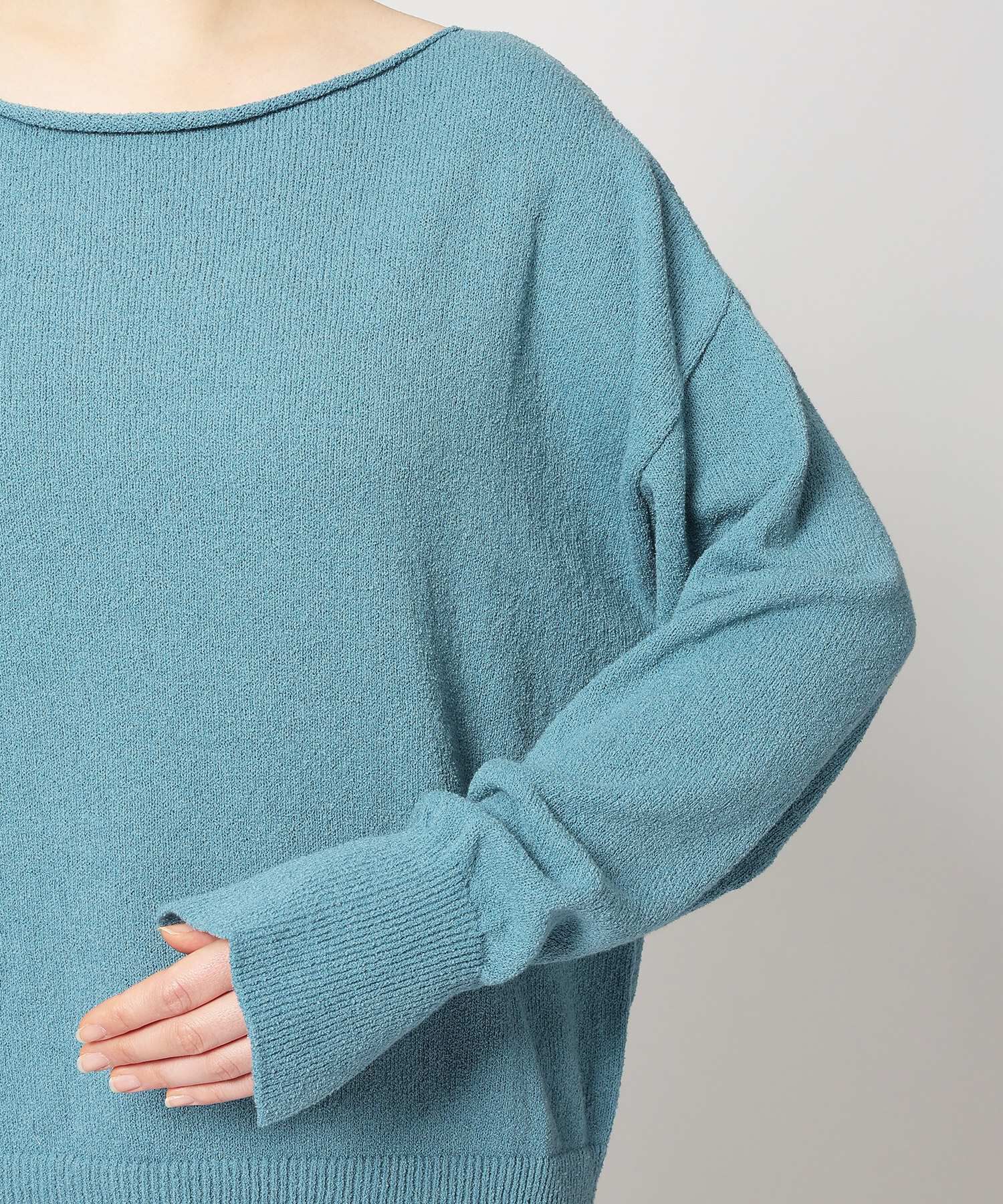 BABYLONE「ブークレボートネックプルオーバー」|ニット・セーター|