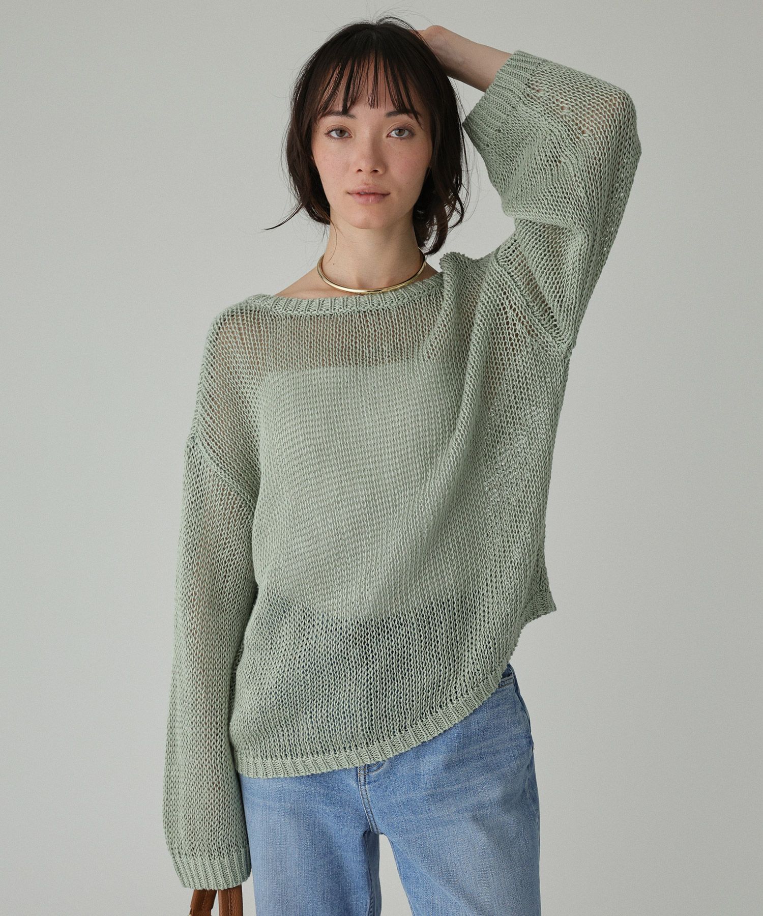 BABYLONE「2WAYリネンプルオーバー」|ニット・セーター|