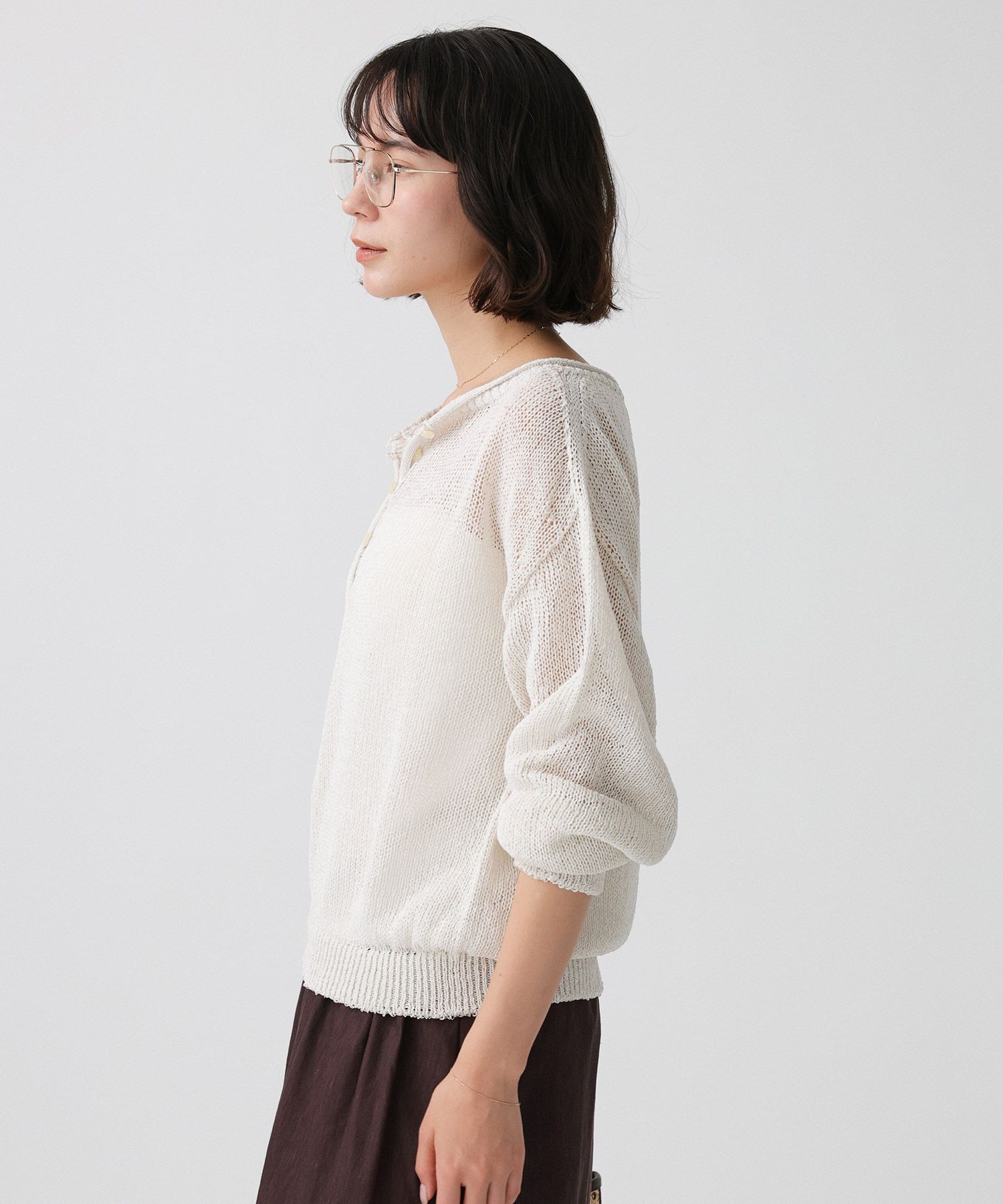 BABYLONE「ペーパー2WAYプルオーバー」|ニット・セーター|