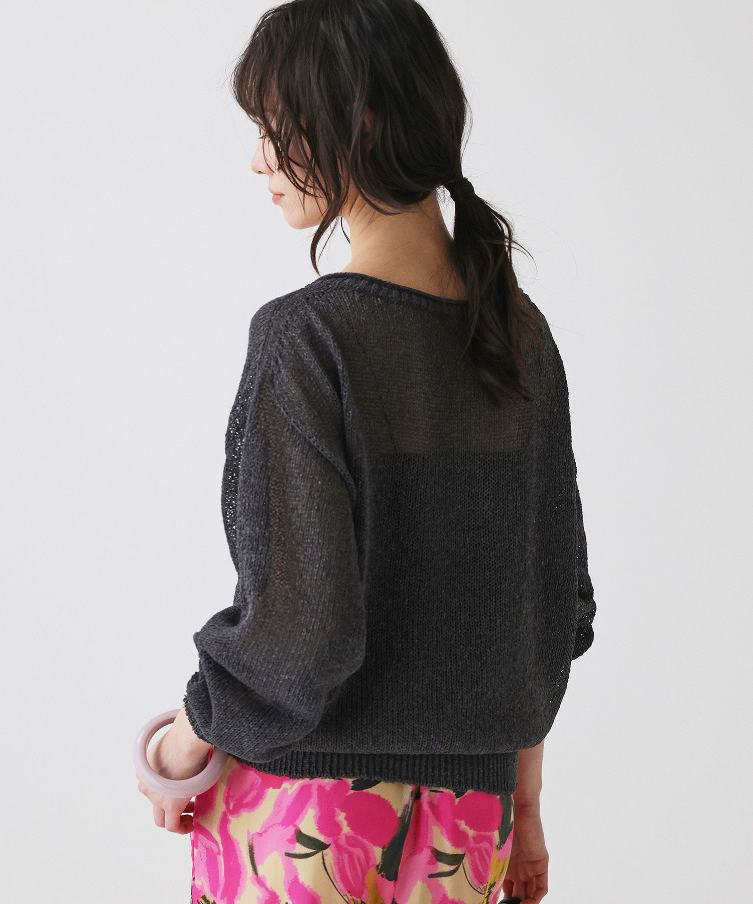 BABYLONE「ペーパー2WAYプルオーバー」|ニット・セーター|