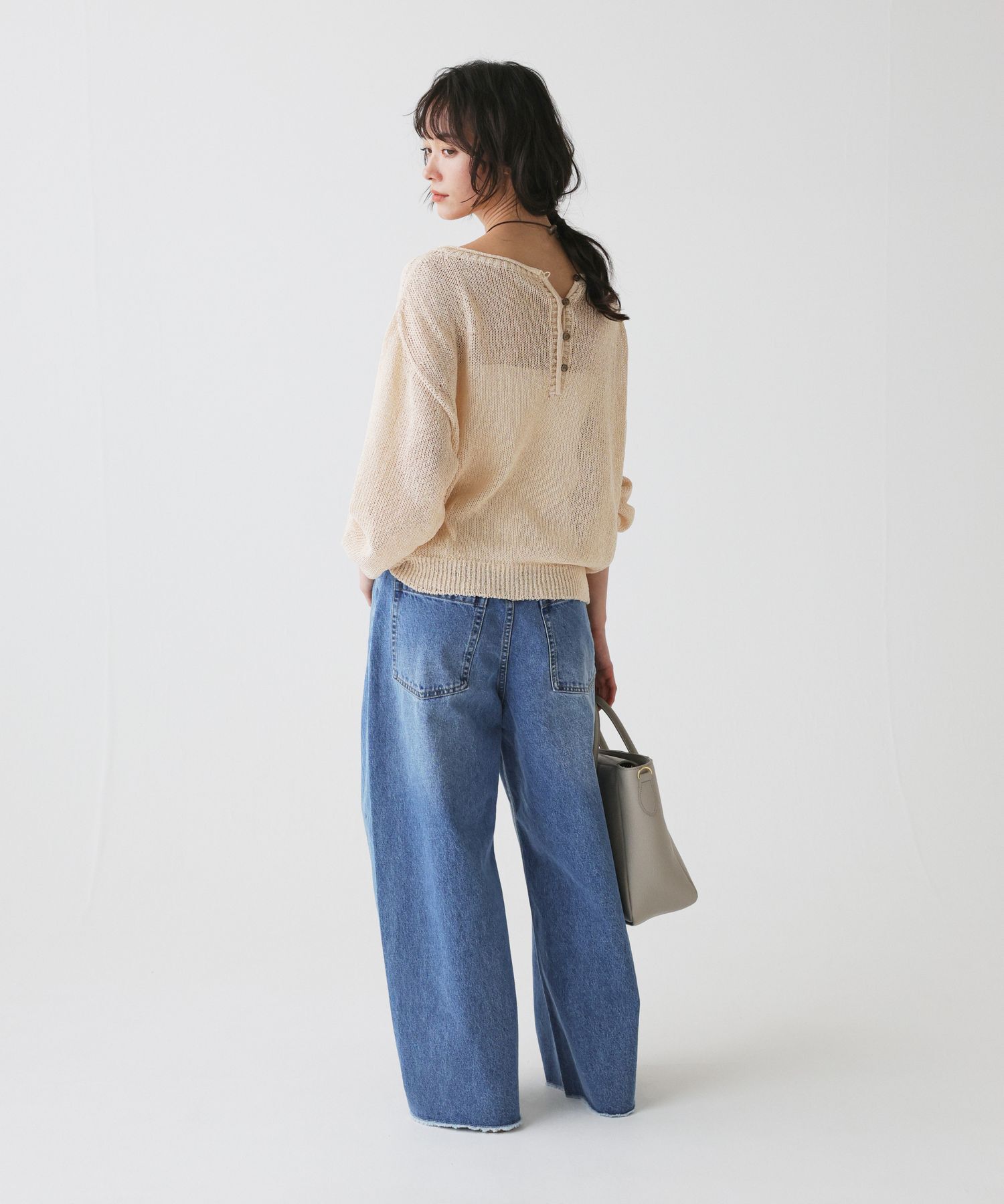 BABYLONE「ペーパー2WAYプルオーバー」|ニット・セーター|