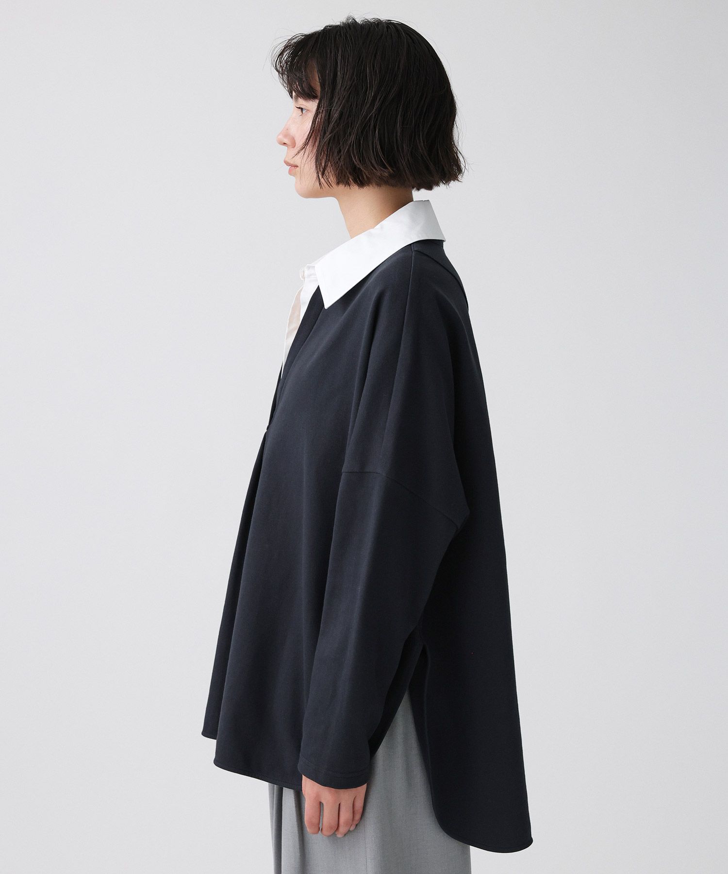 BABYLONE「シャツドッキングカットソー」|Tシャツ・カットソー|