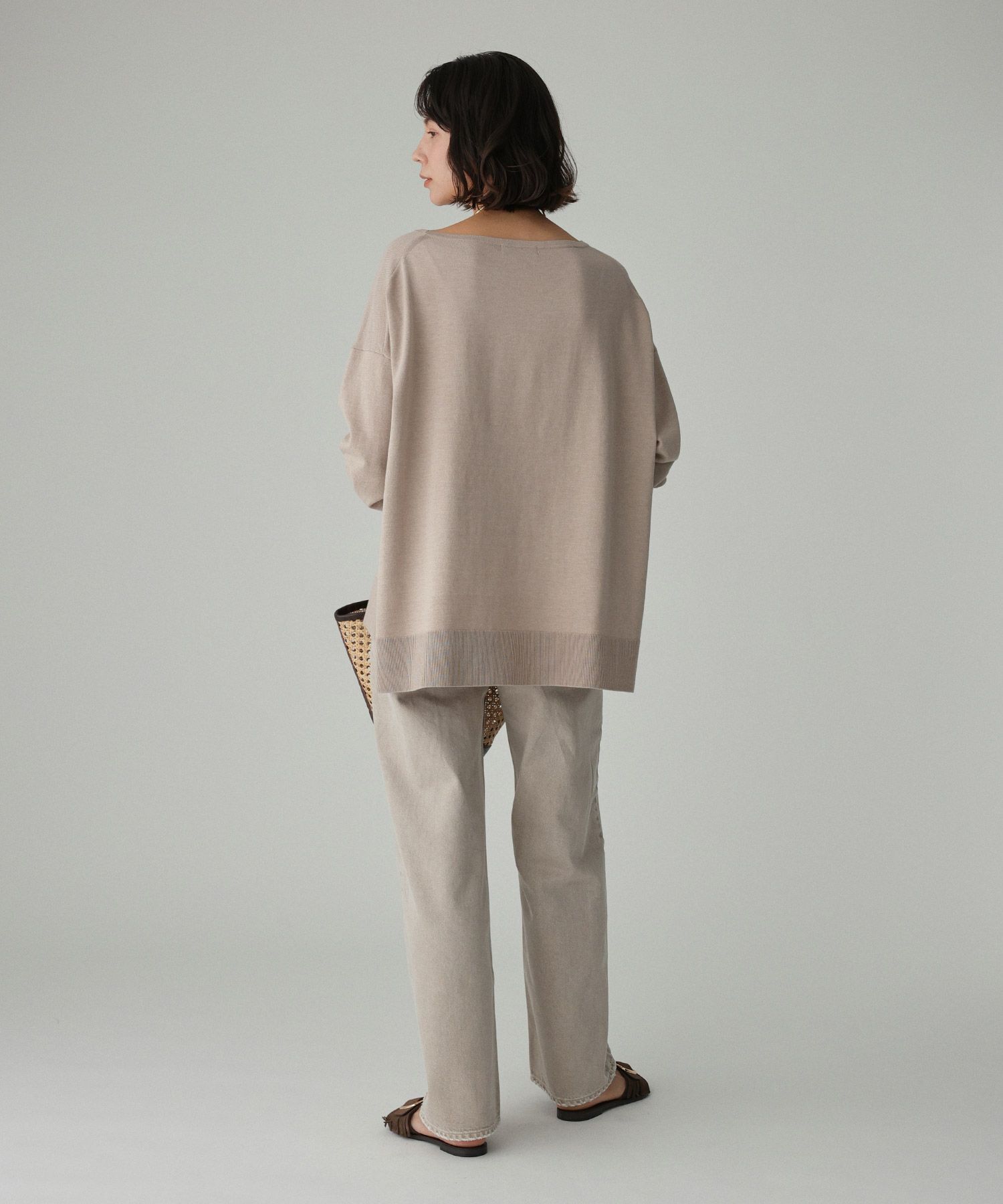 BABYLONE「コットンアクリルボートプルオーバー」|ニット・セーター|