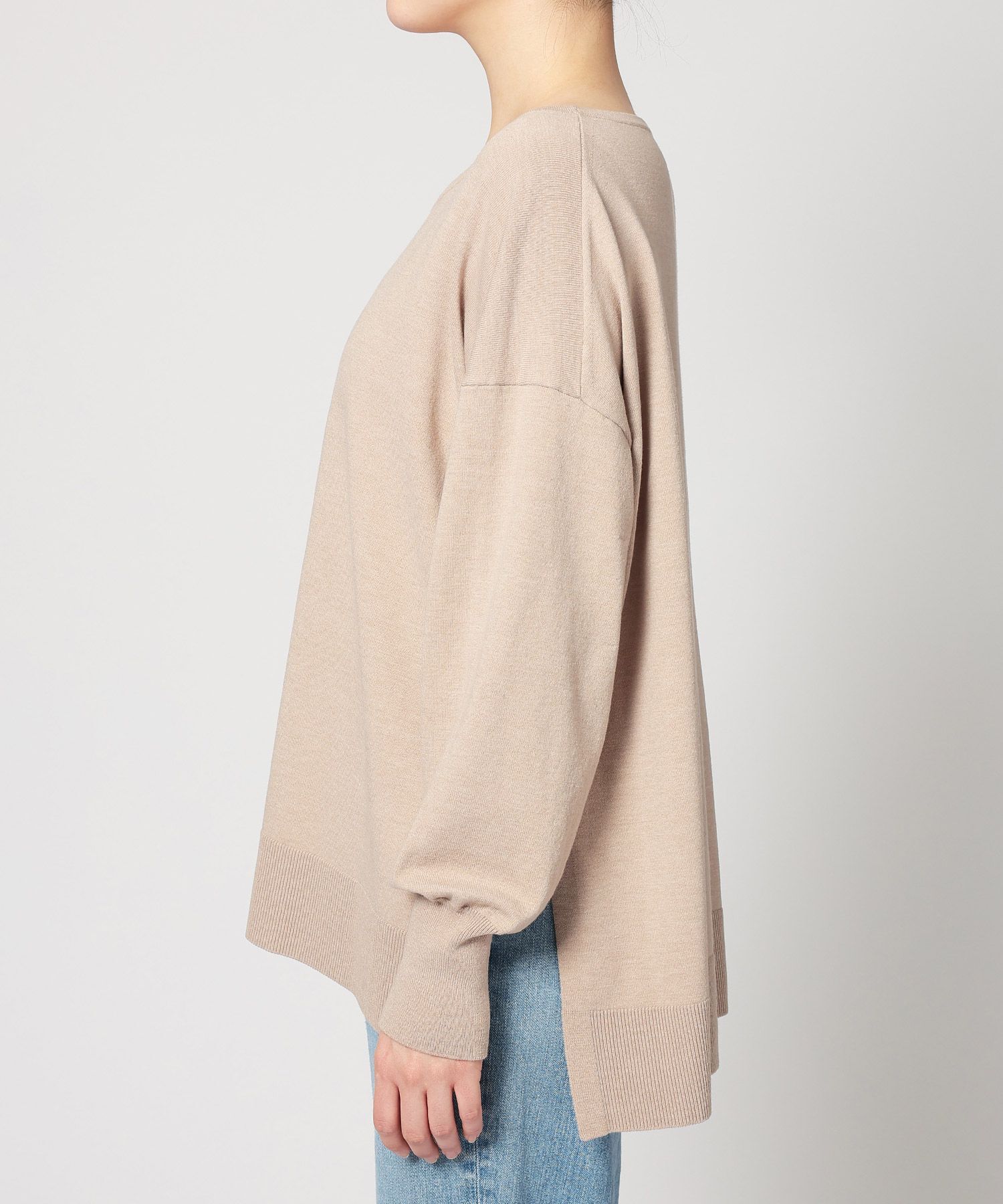 BABYLONE「コットンアクリルボートプルオーバー」|ニット・セーター|