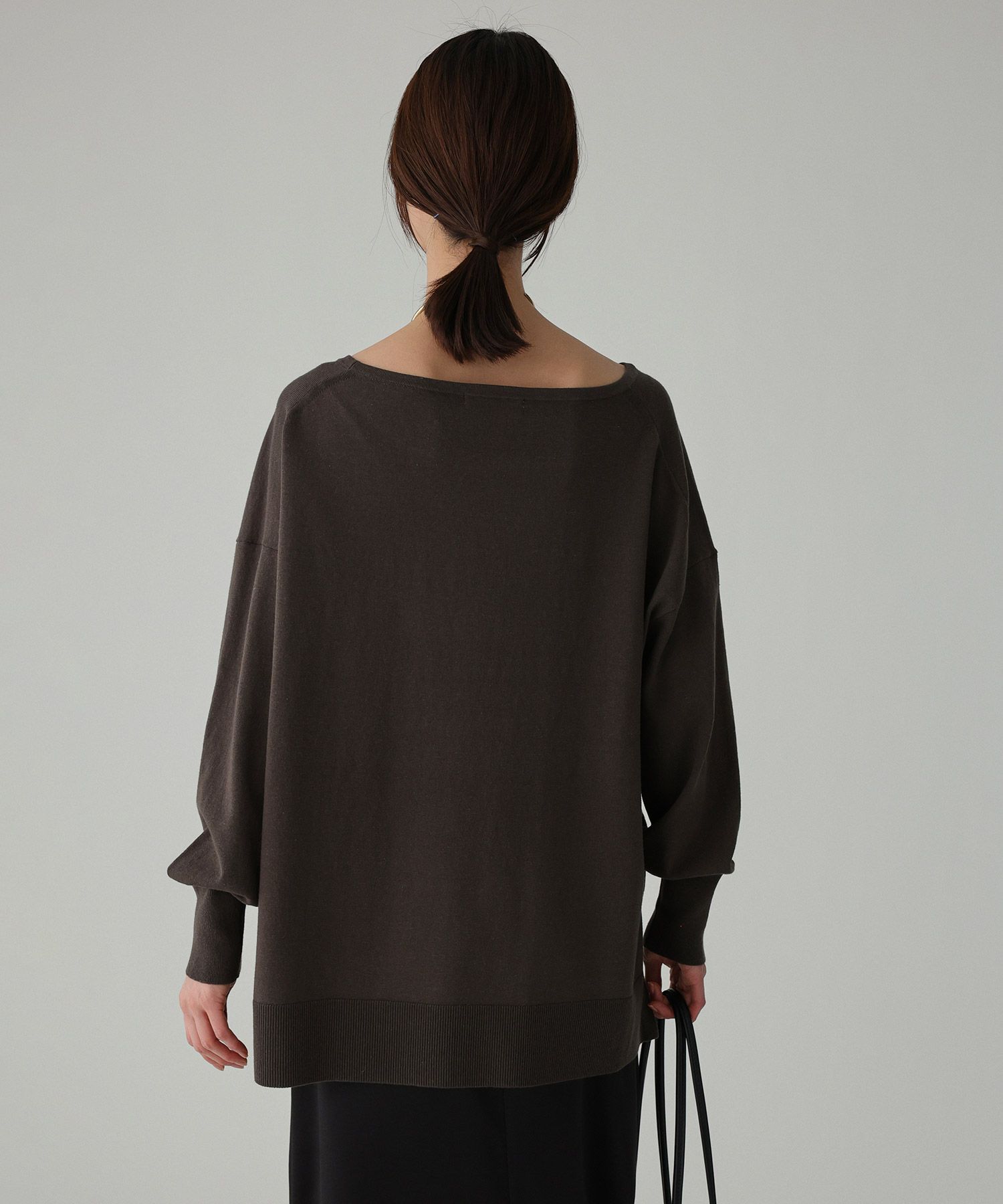 BABYLONE「コットンアクリルボートプルオーバー」|ニット・セーター|